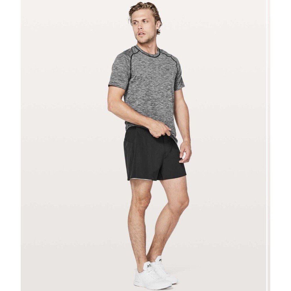 Lululemon Surge Short Out Of Mind Liner 4" Black Men’s Sz S